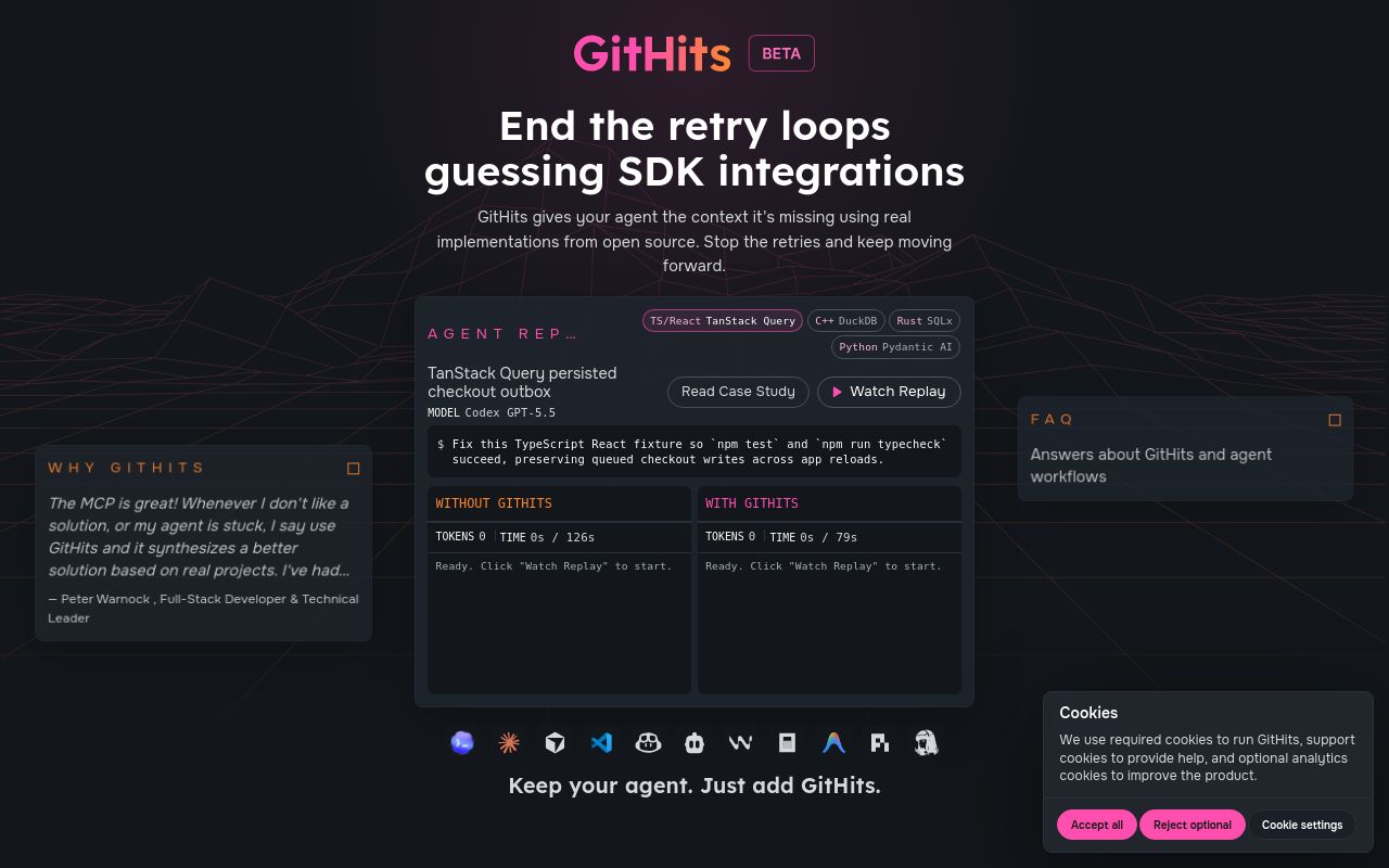 Vista previa de GitHits beta 0.9
