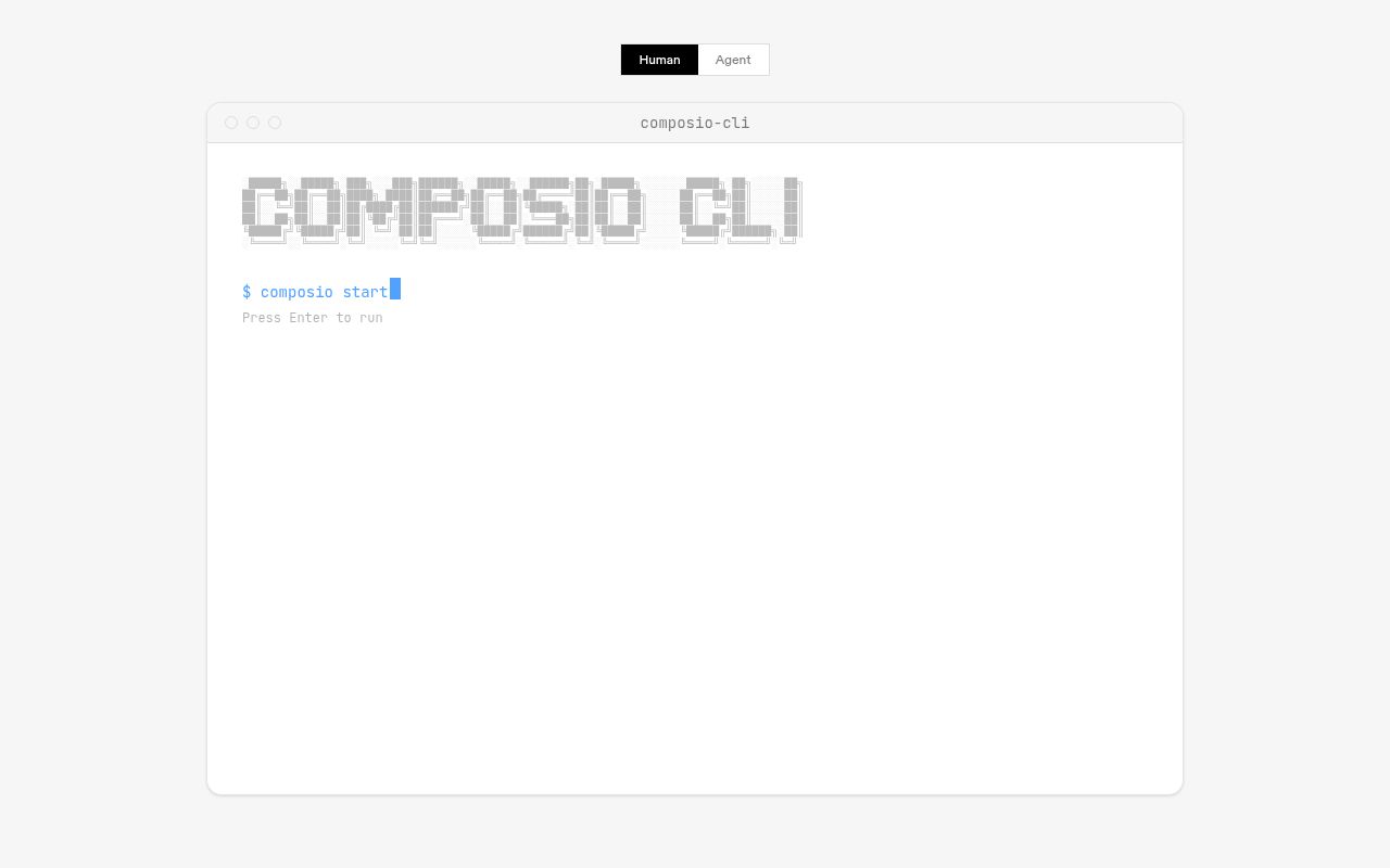 Universal CLI by Composio screenshot