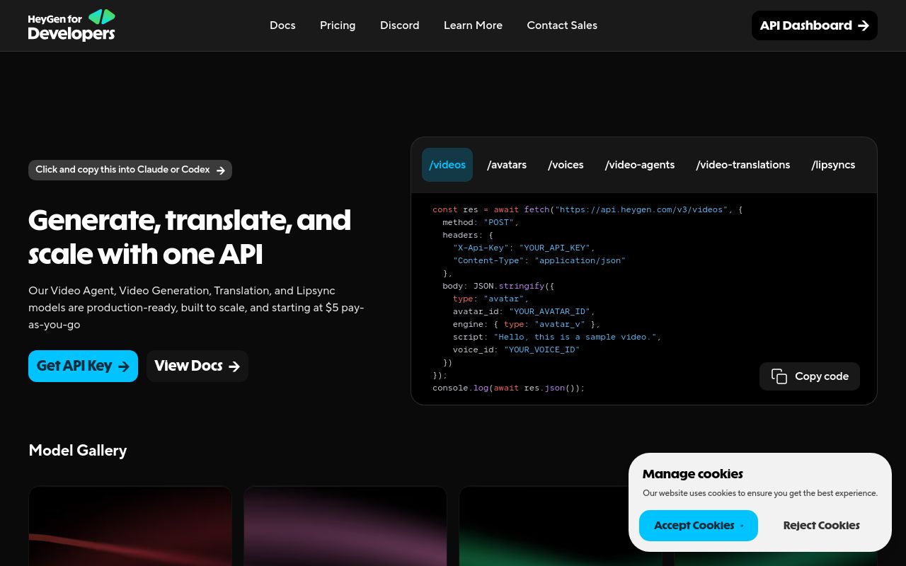 HeyGen CLI screenshot