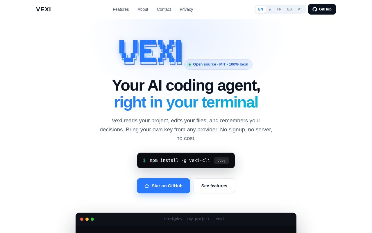 VEXI screenshot