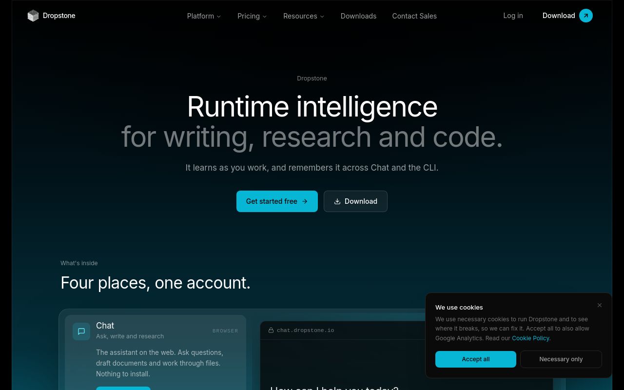Dropstone CLI screenshot